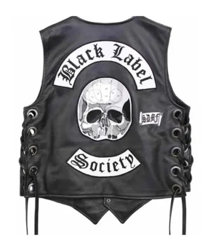 Black Label Society Vest Leather