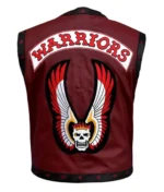 Maroon Warriors Leather Vest