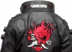 Cyberpunk 2077 Samurai Bomber Jacket - Back Closeup