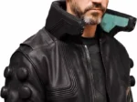 Cyberpunk 2077 Samurai Bomber Jacket - Collar Closeup